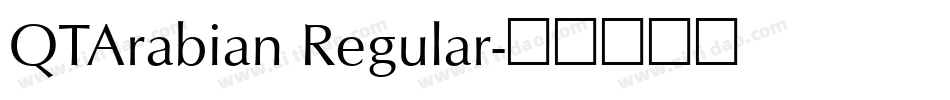 QTArabian Regular字体转换